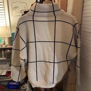 grid sweater